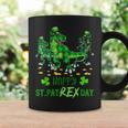 Happy St Pat Rex DayRex Dinosaur Green Plaid Patricks Day Coffee Mug Gifts ideas