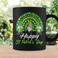 Happy St Patricks Day 2023 Shamrock Rainbow Gnomes Lucky Coffee Mug Gifts ideas