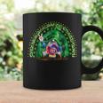 Happy St Patricks Day Cute Gnome Tie Dye Shamrock Rainbow Coffee Mug Gifts ideas