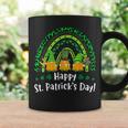 Happy St Patricks Day Rainbow Gnome Lucky Leopard Shamrock Coffee Mug Gifts ideas