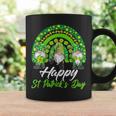 Happy St Patricks Day Shamrock Rainbow Three Gnomes Lucky Coffee Mug Gifts ideas