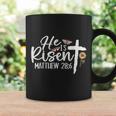 He Is Risen Christians Cross Jesus Religious Easter Day Coffee Mug Gifts ideas