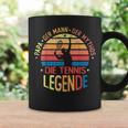 Herren Papa Tennis Legende Tassen, Retro Design für Tennisspieler Geschenkideen