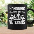 Honoring All Who Served Thank You Veterans Veteran Coffee Mug Gifts ideas