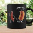 Hot Dog Comic Schwarzes Tassen Oh My God, Are You Okay? Lustiges Design Geschenkideen