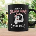Housekeeping Retro Woman Need A Cleaning Lady Ask Me Coffee Mug Gifts ideas