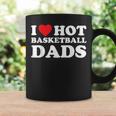 I Heart Hot Dads Basketball Dad Coffee Mug Gifts ideas