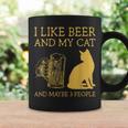 I Like Beer And My Cat And Maybe 3 People I Like Beer Cat Coffee Mug Gifts ideas