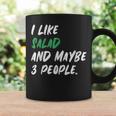 I Like Salad And Maybe 3 People Vegetarian Vegan Coffee Mug Gifts ideas