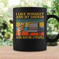 I Like Whiskey And My Smoker And Maybe 3 People Vintage Coffee Mug Gifts ideas