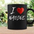 I Love Heart Nadine Family NameCoffee Mug Gifts ideas