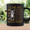I Love My Brown Bostie Boston Terrier Mom Dad Kid Lover Gift Coffee Mug Gifts ideas