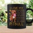 I Love My Pitbull Pittie Mom Dad Youth Gifts Funny Pit Bull Coffee Mug Gifts ideas