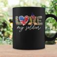 I Love My Soldier MilitaryArmy Mom Army Wife Coffee Mug Gifts ideas
