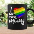 I Love My Two Moms Gay Pride Lgbt FlagLesbian Gifts Coffee Mug Gifts ideas