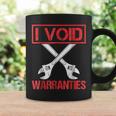 I Void Warranties Distressed Look Funny Mechanic Coffee Mug Gifts ideas