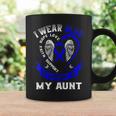 I Wear Blue In Memory Of My Aunt Colon Cancer Awareness Coffee Mug Gifts ideas