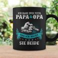 Ich Habe Zwei Titel Papa und Opa Tassen, Lustiges Design für Großväter Geschenkideen