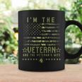 Im The Veteran And The Veterans Wife Veterans Day Military Coffee Mug Gifts ideas