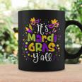 Its Mardi Gras Yall Mask Costume Jester Hat Mardi Beads Coffee Mug Gifts ideas