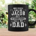 Jacob - Name Funny Fathers Day Personalized Men Dad Coffee Mug Gifts ideas