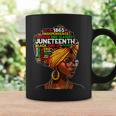 Junenth Celebrate 1865 Afro Black Natural Hair Women Coffee Mug Gifts ideas
