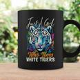 Just A Girl Who Loves White Tigers Girls Women Bengal Tiger Coffee Mug Gifts ideas