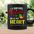 Kids I Am His Voice He Is My Heart Autism Awareness Mom Dad Coffee Mug Gifts ideas