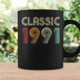 Klassisch 1991 Vintage 32 Geburtstag Geschenk Classic Tassen Geschenkideen