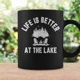 Lake Funny Life Is Better At Lake Vibes Campfire Lake Coffee Mug Gifts ideas