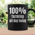 Landwirtschaft den ganzen Tag Tassen, Lustiges Tee für Bauern Geschenkideen