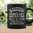 Legenden Februar 1983 40. Geburtstag Herren Tassen, Retro Design Geschenkideen