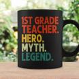 Lehrer der 1. Klasse Held Mythos Legende Tassen im Vintage-Stil Geschenkideen
