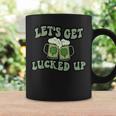 Lets Get Lucked Up Lucky Clovers St Patricks Day Beer Drink Coffee Mug Gifts ideas