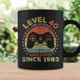 Level 40 Unlocked Awesome Since 1983 40Th Birthday Gaming Coffee Mug Gifts ideas
