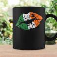 Lips Ireland Flag Clovers St Patricks Day Shamrock Lucky Coffee Mug Gifts ideas