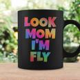 Look Mom Im Fly Hip Hop Style Rainbow Letters Aesthetic Coffee Mug Gifts ideas