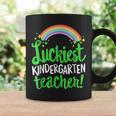 Luckiest Kindergarten Teacher St Patricks Day Coffee Mug Gifts ideas