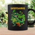 Luckysaurus Irish Leprechaun DinosaurRex St Patricks Day Coffee Mug Gifts ideas