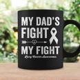 Lung Cancer Awareness Dad My Dads Fight Is My Fight Coffee Mug Gifts ideas