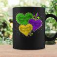 Mardi Gras Heart Fleur-De-Lys Symbol Funny Mardi Gras Coffee Mug Gifts ideas