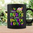 Mardi Gras Nurse This Nurse Loves Mardi Gras Funny Colorful Coffee Mug Gifts ideas