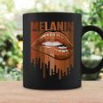 Melanin Lips Black History Month Afro African Pride Women Coffee Mug Gifts ideas