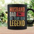 Mens 50Th Birthday Dad Husband Legend Funny Vintage 50 Years Old Coffee Mug Gifts ideas