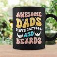 Mens Awesome Dads Have Tattoos Tattooed Dad Funny Fathers Day Coffee Mug Gifts ideas