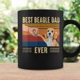 Mens Best Beagle Dad Ever Vintage Fist Bump Funny Dog Lover Coffee Mug Gifts ideas