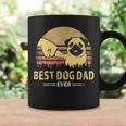 Mens Best Dog Dad Ever Pug Retro Design Proud Vintage Puppy Lover Coffee Mug Gifts ideas