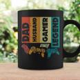 Mens Dad Husband Gamer Legend Dad Video Gamer Coffee Mug Gifts ideas