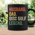 Mens Disc Golf Funny Husband Dad Legend Vintage Frisbee Sport Coffee Mug Gifts ideas