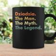 Mens Dziadzia Man Myth Legend Father Dad Uncle Idea Coffee Mug Gifts ideas